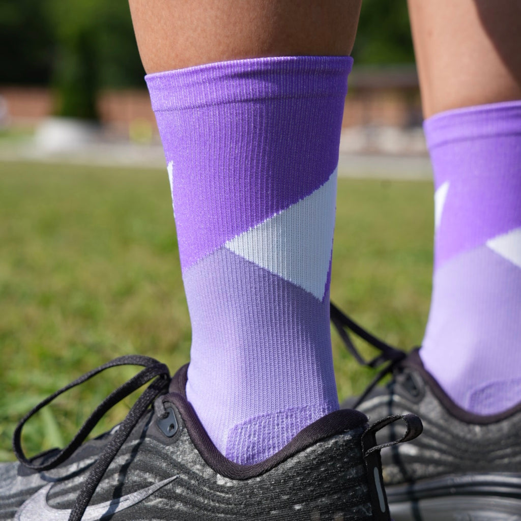 TRY PURPLE−RUNNING SOCKS