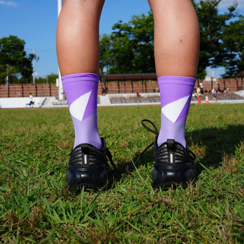 TRY PURPLE−RUNNING SOCKS