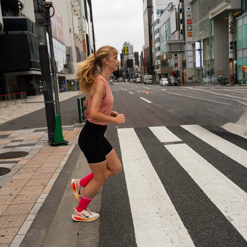 Passion Pink−RUNNING SOCKS