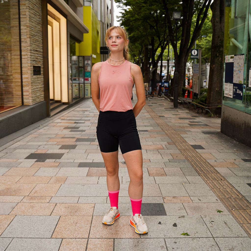 Passion Pink−RUNNING SOCKS