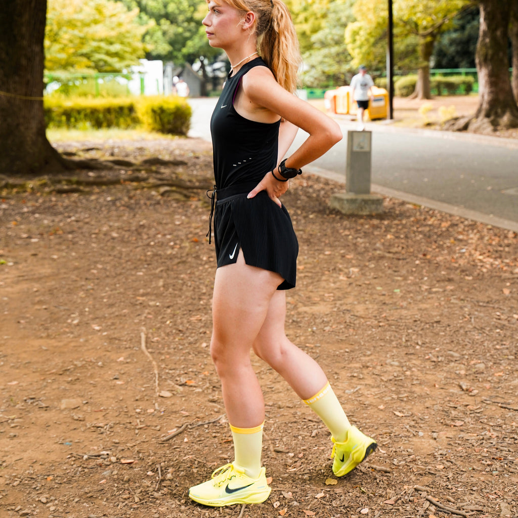 Victory yellow−RUNNING SOCKS