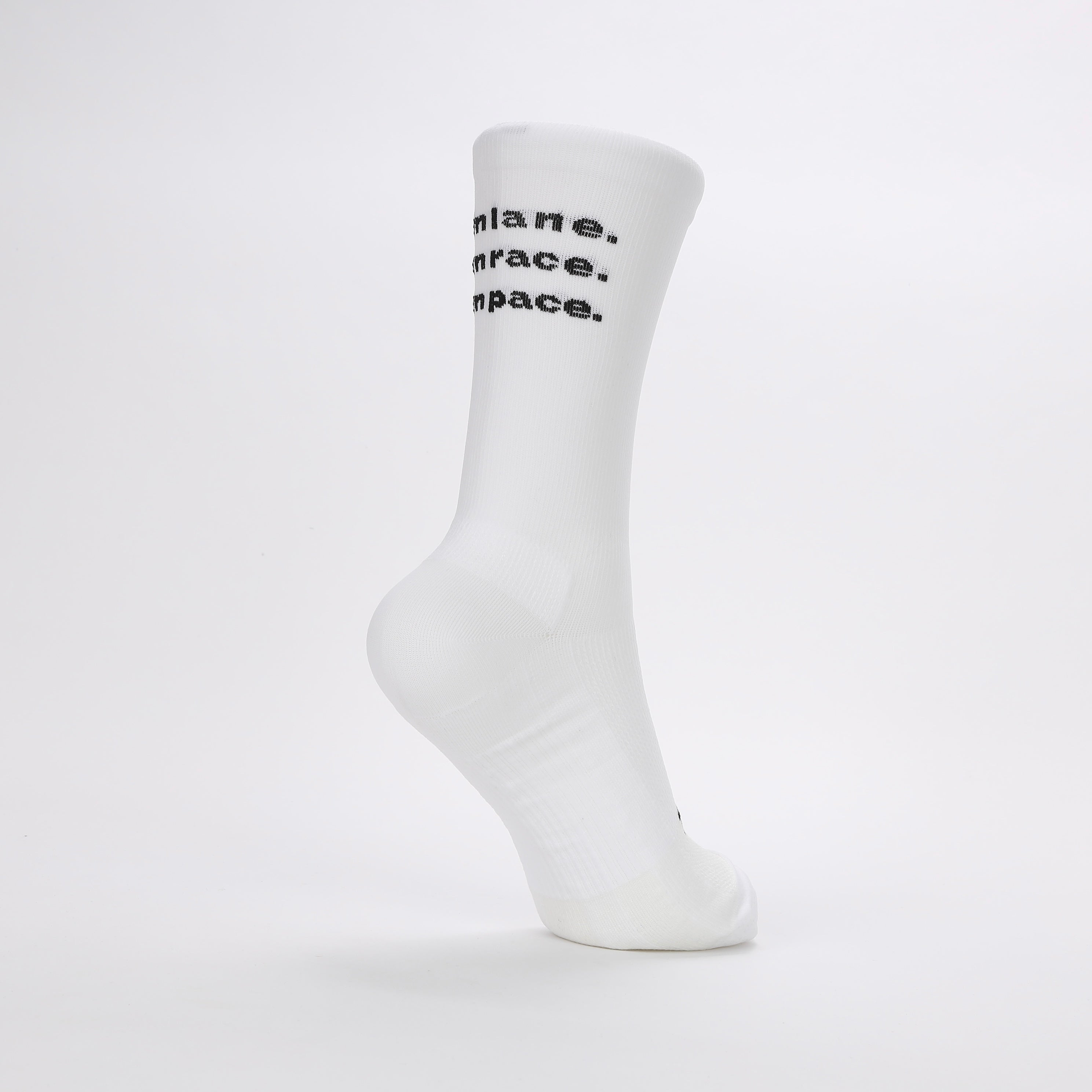 OWN WHITE−RUNNING SOCKS